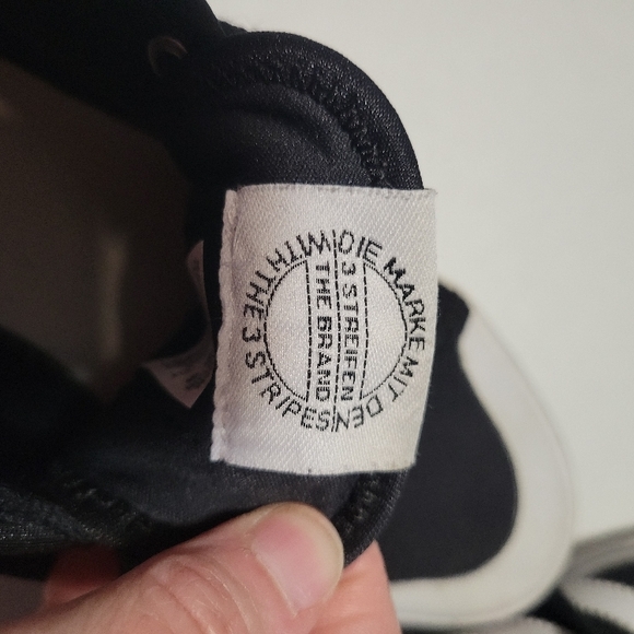Adidas Women's Honey Stripe Black and White Shoes - Picture 4 of 4
